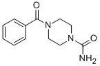 结构式 CAS# 100138-46-3, 4-苯甲酰基-1-哌嗪甲酰胺