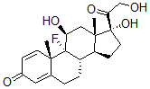 CAS#: 100311-08-8， (5Z,9alpha,11alpha,13E)-9-Fluoro-11,17,21-trihydroxy-Pregna-1,4-diene-3,20-dione