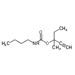 CAS#: 100400-48-4， 3-Methyl-1-Pentyn-3-Yl Butylcarbamate
