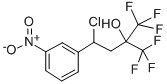 CAS 登录号：100482-44-8， 4-氯-1,1,1-三氟-4-(3-硝基苯基)-2-(三氟甲基)-2-丁醇