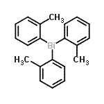 结构式 CAS# 10050-08-5, 三(2-甲基苯基)铋
