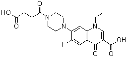 CAS#: 100587-52-8， Norfloxacin Succinil