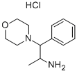 structure of CAS# 100800-07-5, 1-Methyl-2-Morpholin-4-Yl-2-Phenylethylamine Hydrochloride;[(1S,2R)-1-Methyl-2-Morpholin-4-Ium-4-Yl-2-Phenyl-Ethyl]Ammonium;[(1S,2R)-1-Methyl-2-(4-Morpholin-4-Iumyl)-2-Phenylethyl]Ammonium;[(1R,2S)-1-Morpholin-4-Ium-4-Yl-1-Phenyl-Propan-2-Yl]Azanium