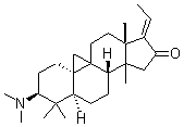 CAS#: 10088-21-8， (3beta,5alpha,17E)-3-(Dimethylamino)-4,4,14-Trimethyl-9,19-Cyclopregn-17(20)-En-16-One