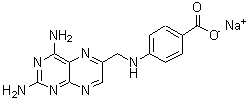CAS#: 100929-45-1， Sodium 4-{[(2,4-Diamino-6-Pteridinyl)Methyl]Amino}Benzoate