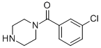 结构式 CAS# 100939-90-0, (3-氯苯基)-1-哌嗪基-甲酮