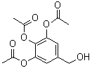 structure of CAS# 100945-24-2, 5-(Hydroxymethyl)Benzene-1,2,3-Triyl Triacetate;2,3-BIS(ACETYLOXY)-5-(HYDROXYMETHYL)PHENYL ACETATE;3,4,5-TRIACETOXYBENZYL ALCOHOL;3,4,5-Triacetoxybenzylalcohol