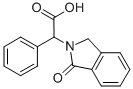 structure of CAS# 101004-95-9, 1,3-Dihydro-1-Oxo-alpha-Phenyl-2H-Isoindole-2-Acetic Acid;2-(1-OXO-1,3-DIHYDRO-2H-ISOINDOL-2-YL)-2-PHENYLACETIC ACID;1,3-DIHYDRO-1-OXO-ALPHA-PHENYL-2H-ISOINDOLE-2-ACETIC ACID;(1-OXO-1,3-DIHYDRO-2H-ISOINDOL-2-YL)(PHENYL)ACETIC ACID