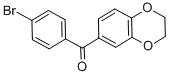 structure of CAS# 101018-99-9, 4-Bromo-3',4'-(Ethylenedioxy)Benzophenone;Oprea1_169221;Bim-0020403.P001;Stk098719