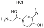 structure of CAS# 1011-74-1, 4-(2-Amino-1-Hydroxyethyl)-2-Methoxyphenol Hydrochloride;4-(2-Amino-1-Hydroxy-Ethyl)-2-Methoxy-Phenol Hydrochloride;Sbb003359;Normetanephrine Hydrochloride