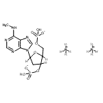 structure of CAS# 101204-49-3, Diammonium 9-[2-deoxy-3,5-bis-O-(hydroxyphosphinato)pentofuranosyl]-N-methyl-9H-purin-6-amine;9H-Purin-<wbr>6-amine, <wbr>9-[2-deox<wbr>y-3,5-bis<wbr>-O-(hydro<wbr>xyphosphi<wbr>nato)pent<wbr>ofuranosy<wbr>l]-N-meth<wbr>yl-, ammo<wbr>nium salt<wbr> (1:2);Diammoniu<wbr>m 9-[2-de<wbr>oxy-3,5-b<wbr>is-O-(hyd<wbr>roxyphosp<wbr>hinato)pe<wbr>ntofurano<wbr>syl]-N-me<wbr>thyl-9H-p<wbr>urin-6-am<wbr>ine;MRSÂ 2179 AMMONIUM SALT HYDRATE