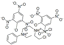 CAS#: 101418-42-2， Bis(2-Chloroethyl)-[2-(Ethyl-Phenyl-Ammonio)Ethyl]Azanium 2,4,6-Trinitrophenolate