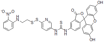 CAS#: 101613-93-8， (2-Nitroaniline-N-Ethyldithio)-2-(Pyridyl-5-Thioureido-N'-(5-Fluorescein))