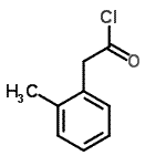 结构式 CAS# 10166-09-3, (2-甲基苯基)乙酰氯