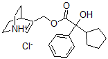CAS#: 101710-75-2， 1-Azoniabicyclo[2.2.2]Oct-2-En-3-Ylmethyl 2-Cyclopentyl-2-Hydroxy-2-Phenylacetate Chloride