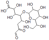 CAS#: 101769-91-9， 4-[6-(1,2-Dihydroxyethyl)-3,4,5-trihydroxy-oxan-2-yl]oxy-2,3,5-trihydroxy-7,8-dioxo-octanoic acid