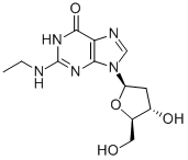 structure of CAS# 101803-03-6, 2'-Deoxy-N-Ethyl-Guanosine