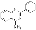 结构式 CAS# 1022-44-2, 2-苯基-4-喹唑啉胺