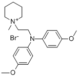 CAS#: 102207-19-2， 1-(2-(Bis(4-Methoxyphenyl)Amino)Ethyl)-1-Methyl-Piperidinium Bromide