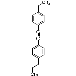 structure of CAS# 102225-55-8, 1-Ethyl-4-[(4-Propylphenyl)Ethynyl]Benzene;(4-ETHYLPHENYL)-(4-N-PROPYLPHENYL)ETHYNE;1-[(4-Ethylphenyl)ethynyl]-4-propylbenzene #;1-Ethyl-4-[(4-n-propylphenyl)ethynyl]benzene
