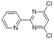 结构式 CAS# 10235-65-1, 4,6-二氯-2-(2-吡啶基)-嘧啶