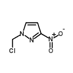 结构式 CAS# 102388-00-1, 1-(氯甲基)-3-硝基-1H-吡唑
