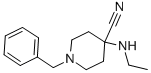 structure of CAS# 1024-16-4, 4-Ethylamino-1-(Phenylmethyl)Piperidine-4-Carbonitrile;4-Ethylamino-1-(Phenylmethyl)-4-Piperidinecarbonitrile;1-(Benzyl)-4-Ethylamino-Isonipecotonitrile;1-Benzyl-4-(Ethylamino)Piperidine-4-Carbonitrile