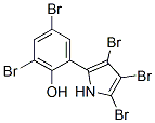 structure of CAS# 10245-81-5, 2,4-Dibromo-6-(3,4,5-Tribromo-1H-Pyrrol-2-Yl)Phenol;Dibromo-6-(3,4,5-Tribromopyrrol-2-Yl)-Phenol;Nsc288032;Phenol, 2,4-Dibromo-6-(3,4,5-Tribromo-1H-Pyrrol-2-Yl)-