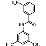 structure of CAS# 102630-90-0, 3-Amino-N-(3,5-Dimethylphenyl)Benzamide;3-Amino-N-(3,5-dimethylphenyl)benzamide;3-Amino-N-(3,5-dimethyl-phenyl)-benzamide;AK-918/40894093