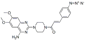 CAS#: 102714-70-5， (E)-1-[4-(4-Amino-6,7-Dimethoxy-Quinazolin-2-Yl)Piperazin-1-Yl]-3-(4-Azidophenyl)Prop-2-En-1-One