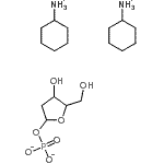 structure of CAS# 102783-28-8, Dicyclohexanaminium 2-Deoxy-1-O-Phosphonatopentofuranose;2-Deoxy-¦Á-D-ribose 1-phosphate bis(cyclohexylammonium) salt;2-DEOXY-Î‘-D-RIBOSE 1-PHOSPHATE BIS(CYCLOHEXYLAMMONIUM) SALT;Dicyclohexanaminium 2-deoxy-1-O-phosphonatopentofuranose