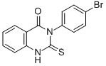 结构式 CAS# 1028-39-3, 3-(4-溴苯基)-2,3-二氢-2-硫代-4(1H)-喹唑啉酮