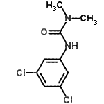 structure of CAS# 10290-38-7, 3-(3,5-Dichlorophenyl)-1,1-Dimethylurea;[(3,5-dichlorophenyl)amino]-N,N-dimethylcarboxamide;1-(3,5-dichlorophenyl)-3,3-dimethylurea;N'-(3,5-dichlorophenyl)-N,N-dimethylurea