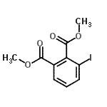 structure of CAS# 102928-38-1, Dimethyl 3-Iodophthalate;1,2-dimethyl 3-iodobenzene-1,2-dicarboxylate;Dimethyl 3-iodophthalate;ZINC03202284