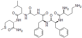 CAS#: 102979-72-6， L-Ornithyl-L-phenylalanyl-L-phenylalanylglycyl-L-leucyl-L-Methioninamide