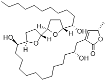 CAS#: 102989-24-2， (5S)-3-[(2S,13R)-2,13-Dihydroxy-13-[(2R,5R)-5-[(2R,5R)-5-[(1R)-1-Hydroxyundecyl]Oxolan-2-Yl]Oxolan-2-Yl]Tridecyl]-5-Methyl-5H-Furan-2-One