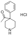 structure of CAS# 10315-03-4, 1-(4-Phenyl-4-Piperidinyl)-Ethanone Hydrochloride (1:1);1-(4-Phenyl-4-Piperidyl)Ethanone Chloride;1-(4-Phenyl-4-Piperidinyl)Ethanone Chloride;Ethanone, 1-(4-Phenyl-4-Piperidinyl)-, Hydrochloride