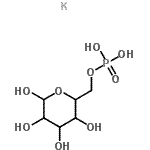 structure of CAS# 103192-55-8, Hexopyranose, 6-(Dihydrogen Phosphate), Potassium Salt (1:1);D-Glucose 6-phosphate potassium salt;Robison ester;G6526_SIGMA