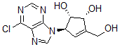 CAS 登录号:103232-24-2, (1S,2R,5R)-5-(6-氯嘌呤-9-基)-3-(羟基甲基)环戊-3-烯-1,2-二醇