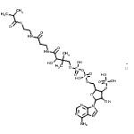 结构式 CAS# 103404-95-1, 辅酶A异丁酰基衍生物锂盐