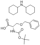 structure of CAS# 10342-01-5, Boc-Ser(Bzl)-OH Dcha;O-Benzyl-N-[Tert-Butoxycarbonyl]-L-Serine, Compound With Dicyclohexylamine (1:1);N-ALPHA-T-BUTOXYCARBONYL-O-BENZYL L-SERINE DICYCLOHEXYLAMMONIUM SALT;BOC-O-BENZYL-L-SERINE DICYCLOHEXYLAMMONIUM SALT