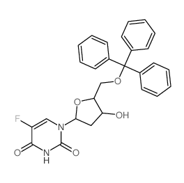 CAS#: 10343-71-2， 5-Fluoro-1-[4-Hydroxy-5-[Tri(Phenyl)Methoxymethyl]Oxolan-2-Yl]Pyrimidine-2,4-Dione