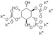 结构式 CAS# 103476-24-0, D-肌醇1,4,5-三(磷酸二氢酯)六钾盐