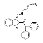 CAS#: 103480-19-9， (3E)-3-[(2E)-(2E)-2-Buten-1-Ylidenehydrazono]-2-(Diphenylacetyl)-1-Indanone