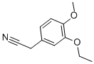 structure of CAS# 103796-99-2, 3-Ethoxy-4-Methoxy-Benzeneacetonitrile;3-ETHOXY-4-METHOXYPHENYLACETONITRILE
