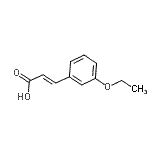 结构式 CAS# 103986-73-8, (2E)-3-(3-乙氧基苯基)丙烯酸