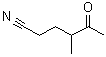 structure of CAS# 10413-01-1, 4-Methyl-5-Oxohexanenitrile;3-methyl-4-oxopentyl cyanide;MFCD00128175