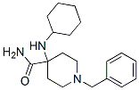 结构式 CAS# 1042-35-9, 4-(环己基氨基)-1-(苯基甲基)哌啶-4-甲酰胺