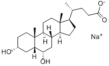 结构式 CAS# 10421-49-5, 猪去氧胆酸钠