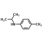 结构式 CAS# 10436-75-6, N-异丙基-4-甲基苯胺